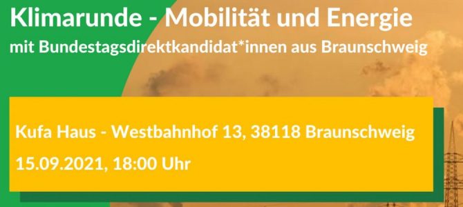 15.09.2021 Podiumsdiskussion „Klimawandel stoppen“