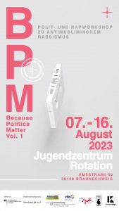 Plakat Workshop – Because politics matters