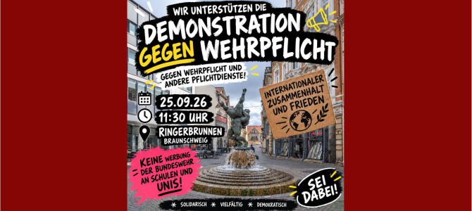 Demo gegen Wehrpflicht – 25.09.2026