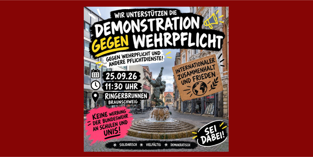 Demo gegen Wehrpflicht – 25.09.2026