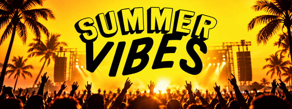 Banner SummerVibes Konzert rechteckig